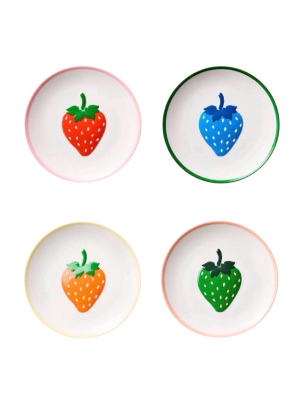 Kate Spade LIMITED EDITION x Target Melamin Strawberry Appetizer Plate Set